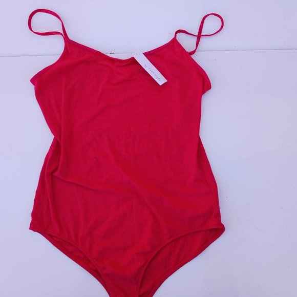 Active Basic Size L Red Women's Swim Suit - Picture 3 of 10